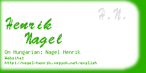 henrik nagel business card